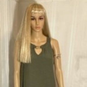 Olive Green Lightweight Summer Dress